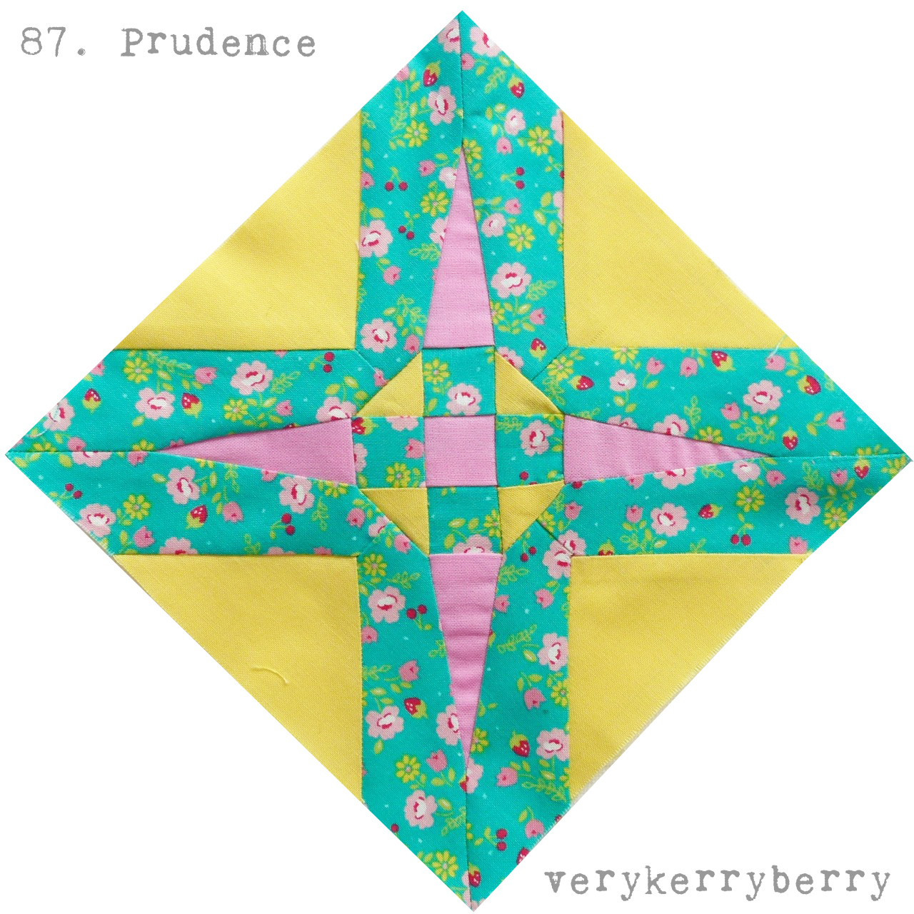verykerryberry Farmer's Wife Quilt Along, Blocks 87 and 88 Prudence