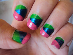 color block nail designs 1
