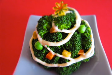 Broccoli Christmas tree and wreath ブロッコリーのクリスマスツリーとリース