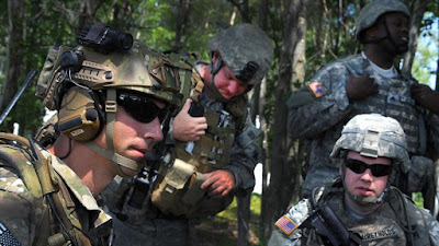 Soldados del cuerpo de Fuerzas Especiales del Ejército de EE.UU.