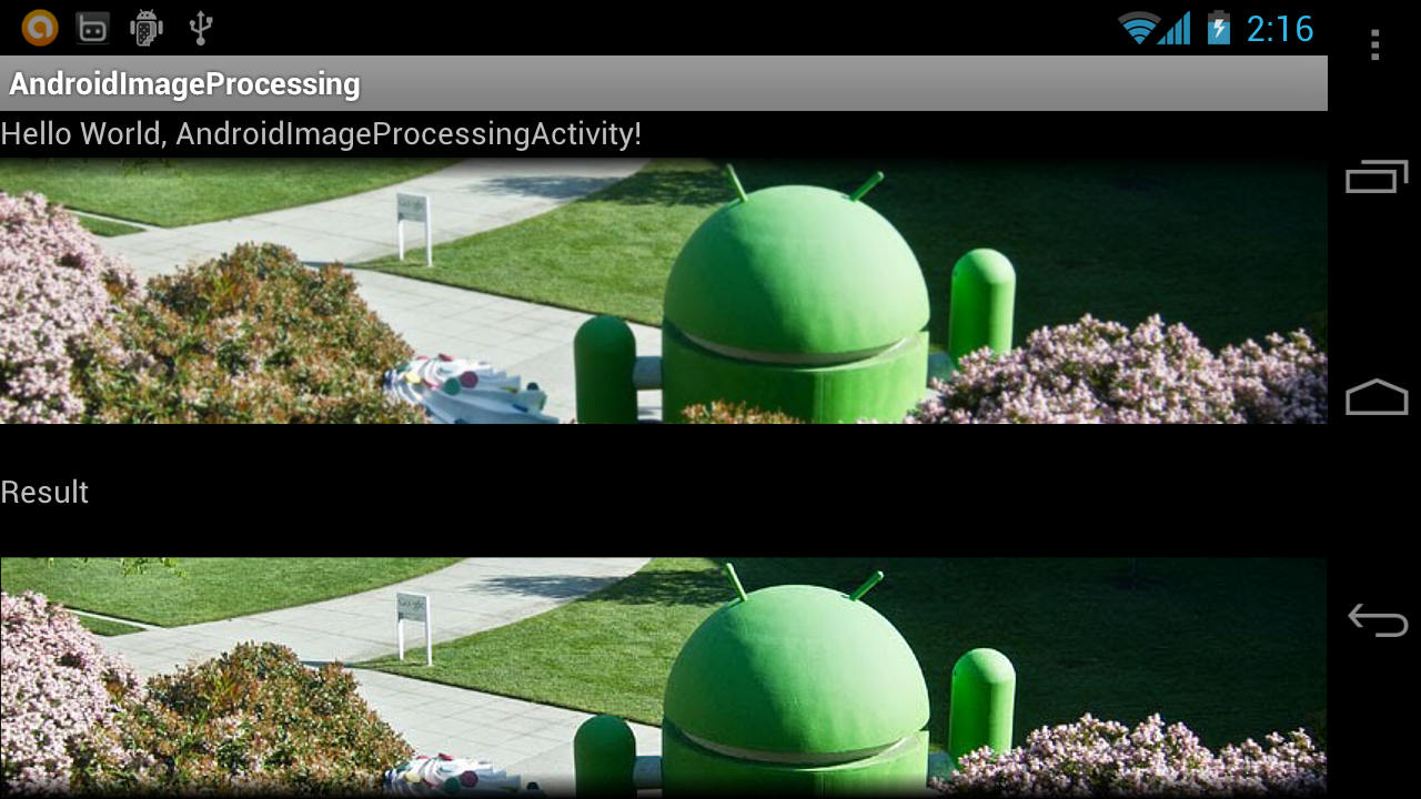 Android Coding Sharpen image, using Convolution Matrix