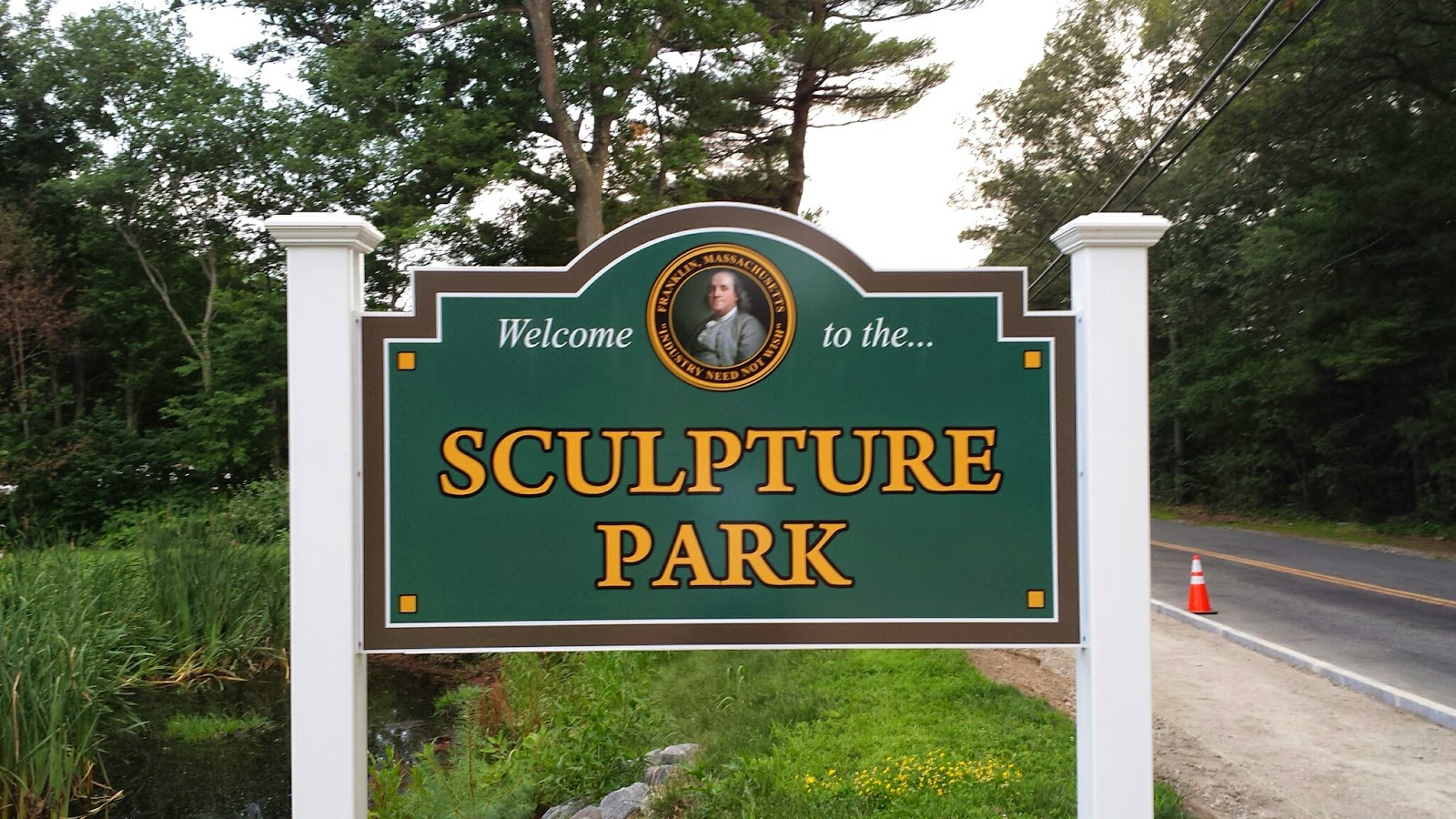 new Sculpture Park sign new Sculpture Park sign