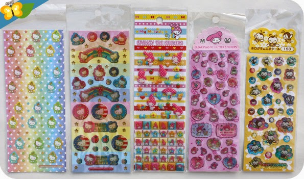 Collection de stickers kawaii