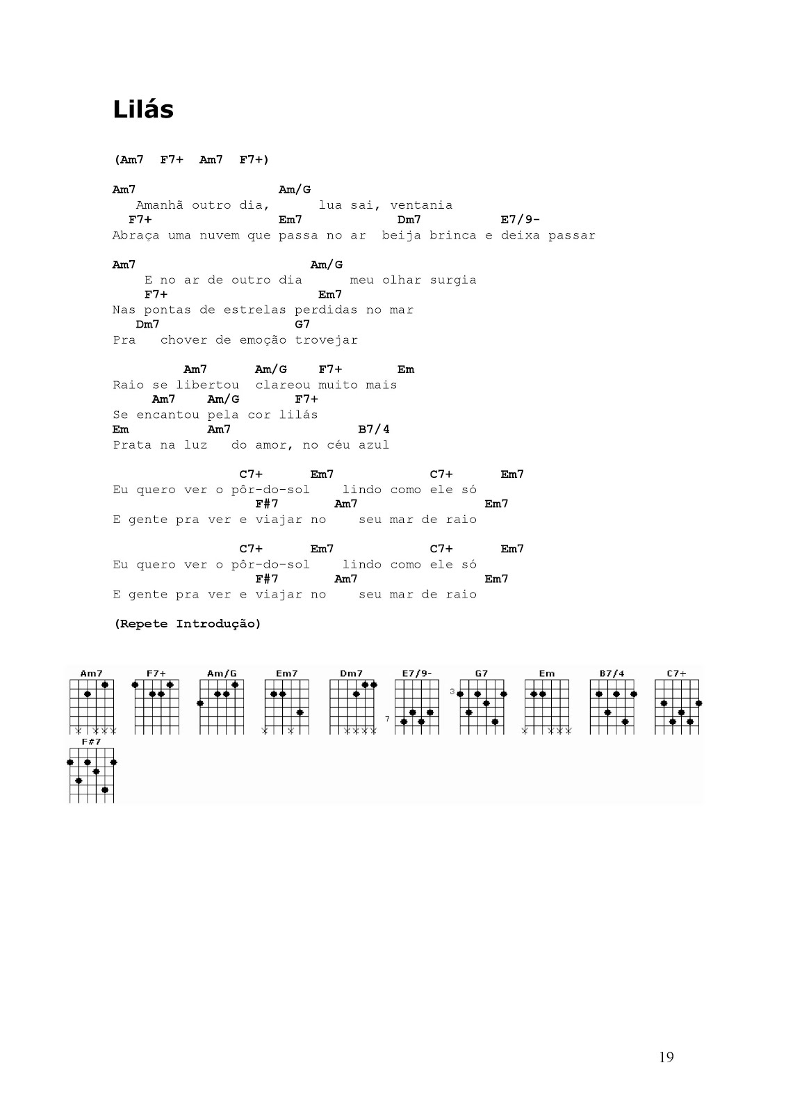 HarmoniaGeral Djavan Lilás Cifra/partitura