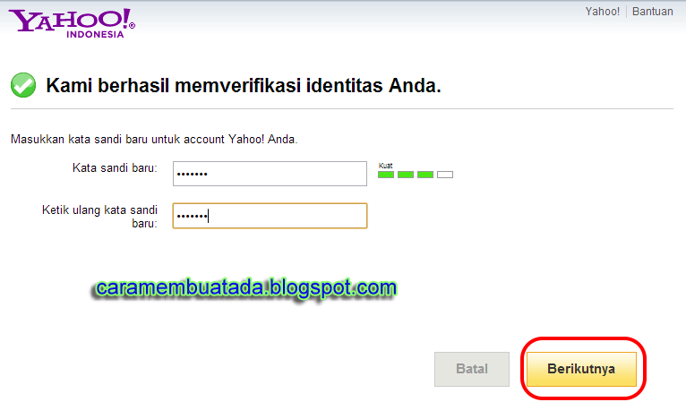Lupa Password Yahoo  Kata Sandi Yahoo Mail Terbaru