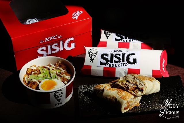 KFC Sisig Rice Bowl and KFC Sisig Burrito | YedyLicious Manila Food Blog on Asian and Filipino ...