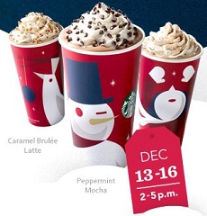 Coupon Diva Queen: Starbucks Buy A Beverage, Get One Free 12/13-12/16
