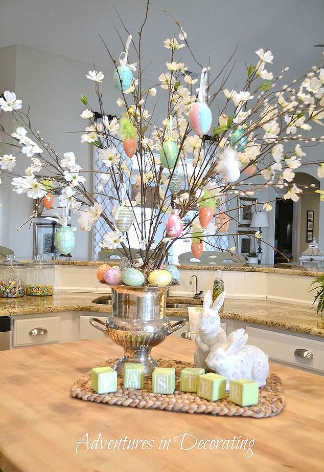 15 Amazing DIY Easter Egg Trees Home Decor Ideas