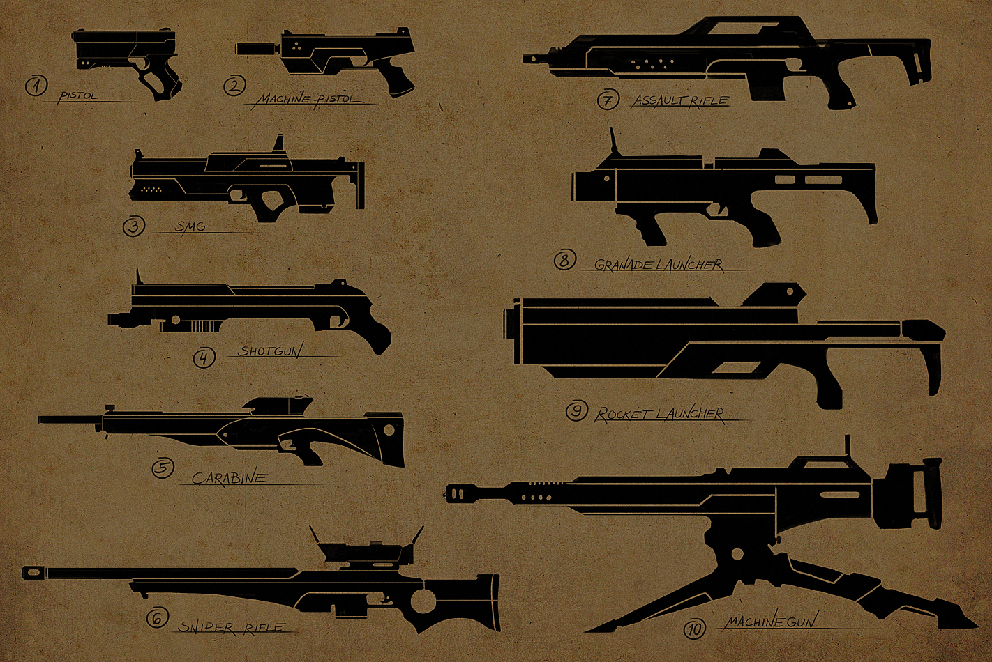 Encho Enchev CG artist and designer: Some weapon thumbz