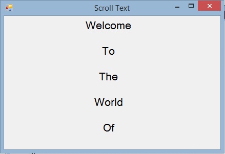 Scrolling Text using Timer in VB.Net - code4dev