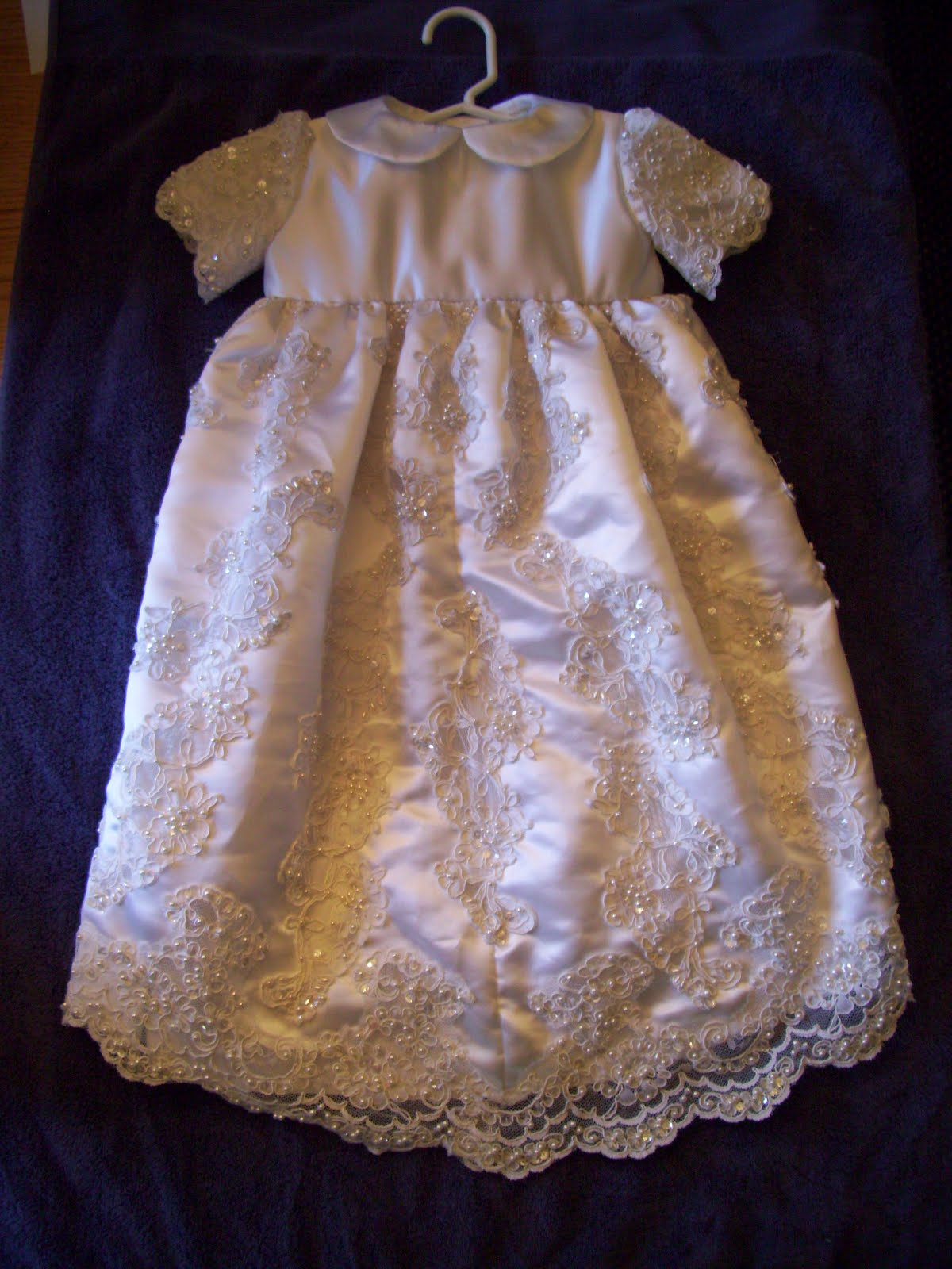 Cutting Cloth Repurposed Bridal Christening Gown