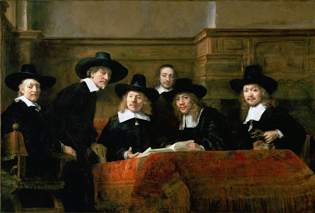 Les syndics des drapiers de Rembrandt, 1662