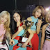 TaeYeon, Tiffany, SooYoung, and HyoYeon snapped photos with their trophy from 'Show Champion'