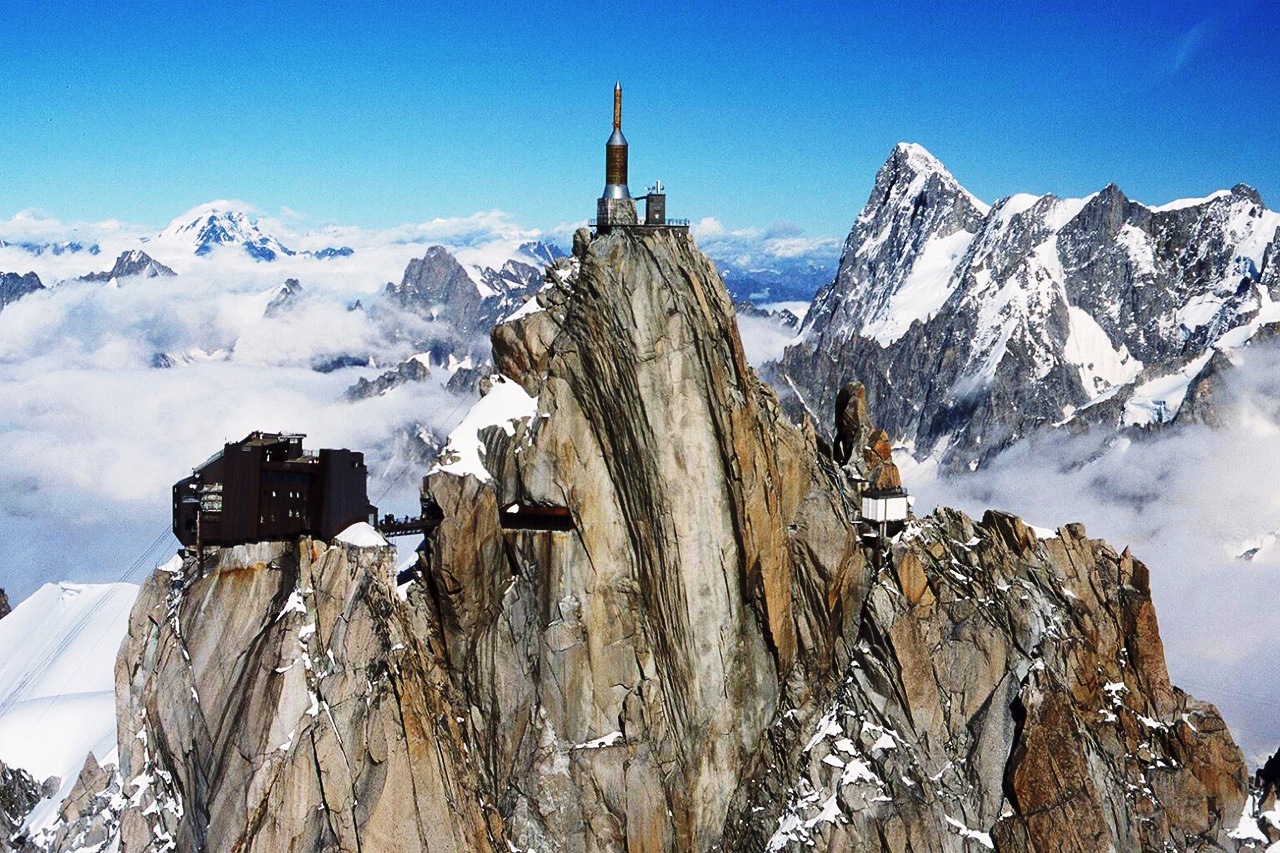 Travel Trip Journey Aiguille du Midi Alpine Midday Peak, France