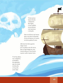 Apoyo Primaria Español Lecturas 6to Grado Canción del pirata