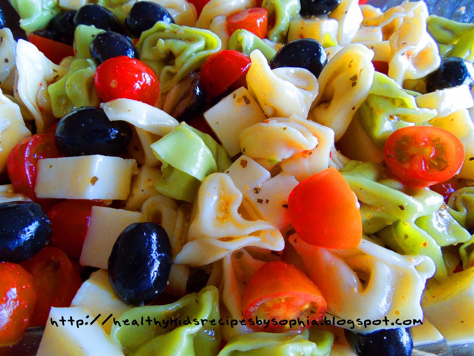 Healthy Kids Recipes by Sophia 4th of July Pasta Salad