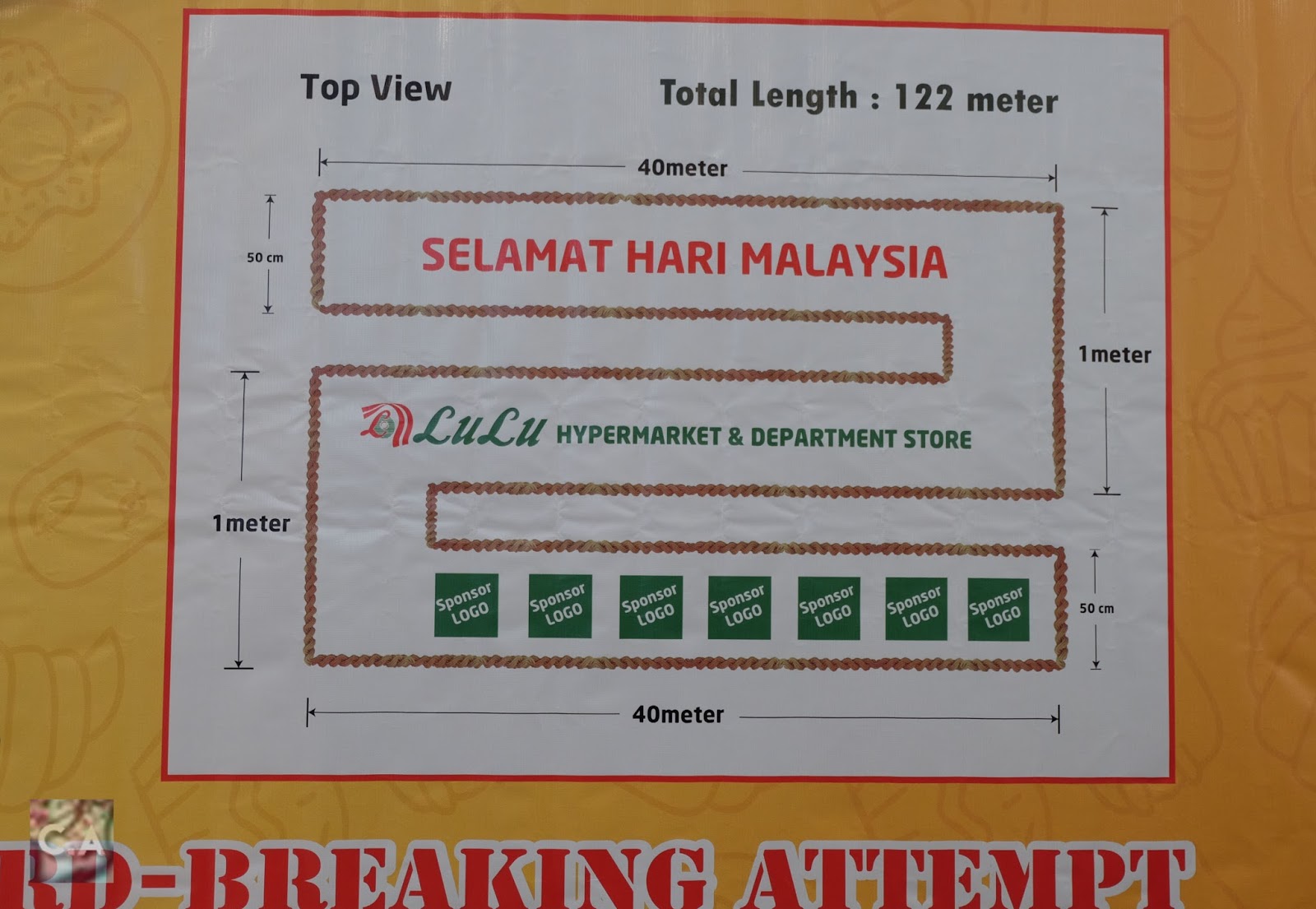 I Get To Witness "The Longest Fresh Fruit Cake in Malaysia" at Lulu