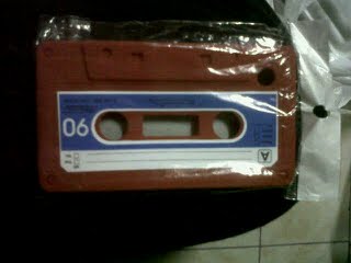 Red Cassette Case fro Blackberry 8520