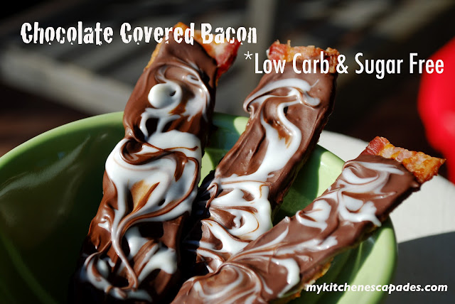 Chocolate Covered Bacon - Low Carb and Sugar Free