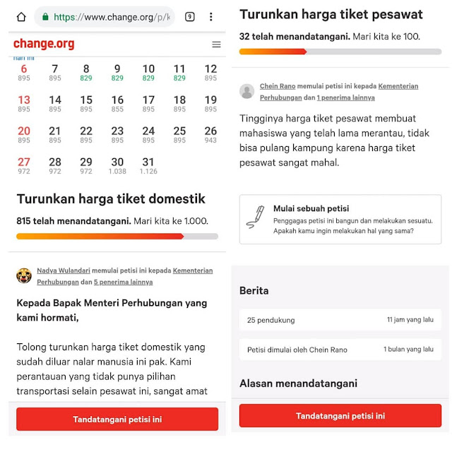 Ramai Petisi Turunkan Harga Tiket Pesawat, Apakah Tidak Mengurangi Kualitasnya?