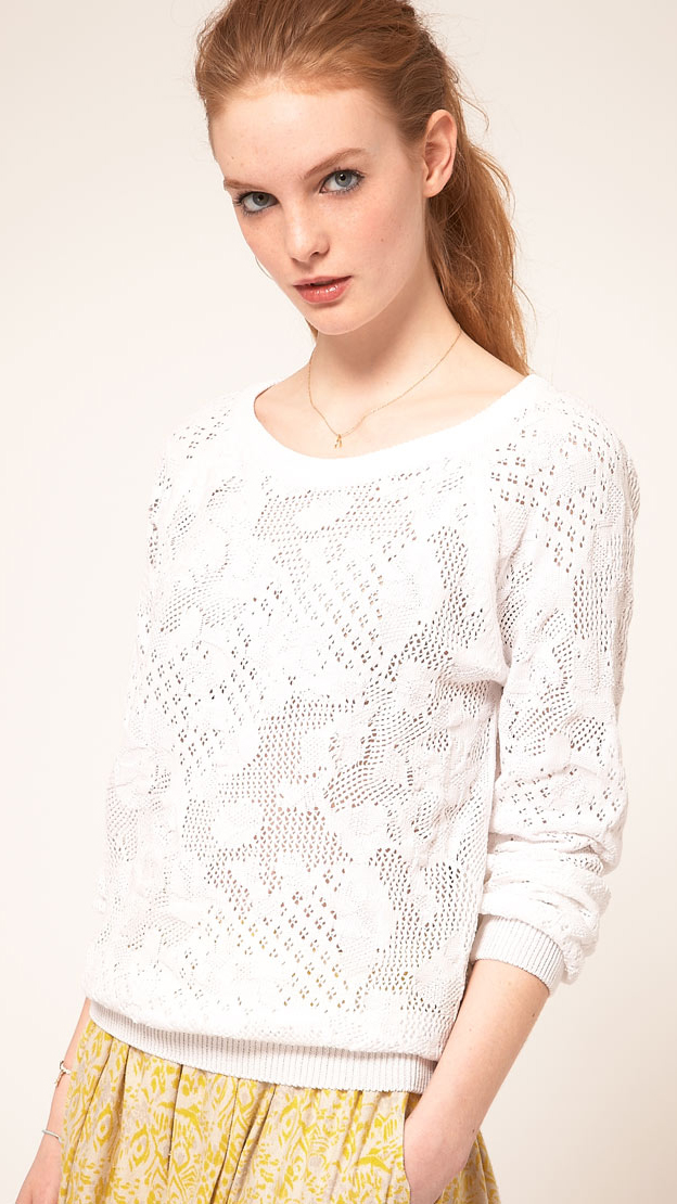 Give your knitwear collection a demure spin with French fashion label