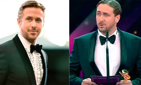  Falso Ryan Gosling recoge premio en Alemania