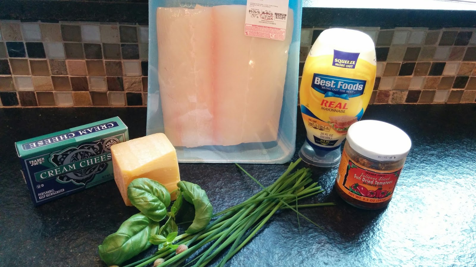 Got it, Cook it Halibut with Parmesan, Cream Cheese & Chives