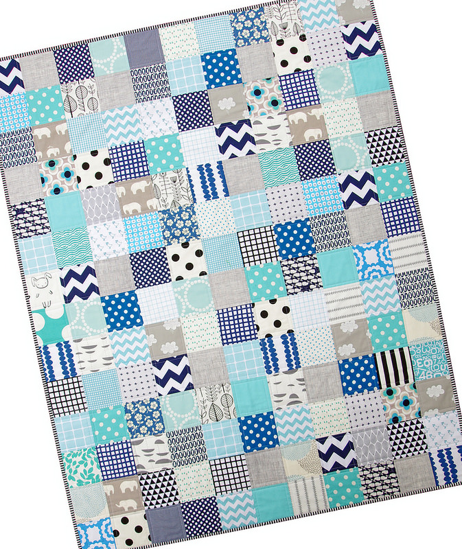 Baby Boy Quilt - The Blues | Red Pepper Quilts 2014