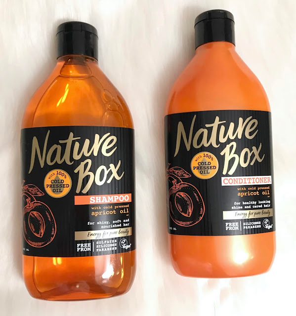 Review Nature Box shampoo & conditioner abrikoos