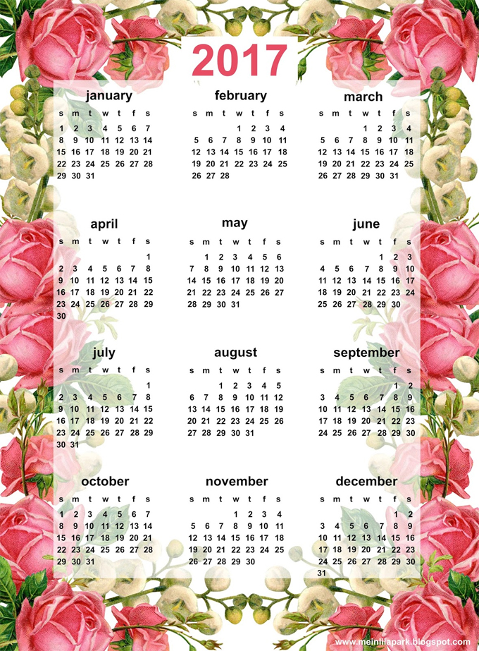 Villa Stoff | BLOG: DIY • 17 kostenlose Kalender für 2017 zum selbst