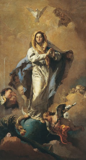 L'Immaculée conception de Giovanni Battista Tiepolo, peintre italien 1696-1770