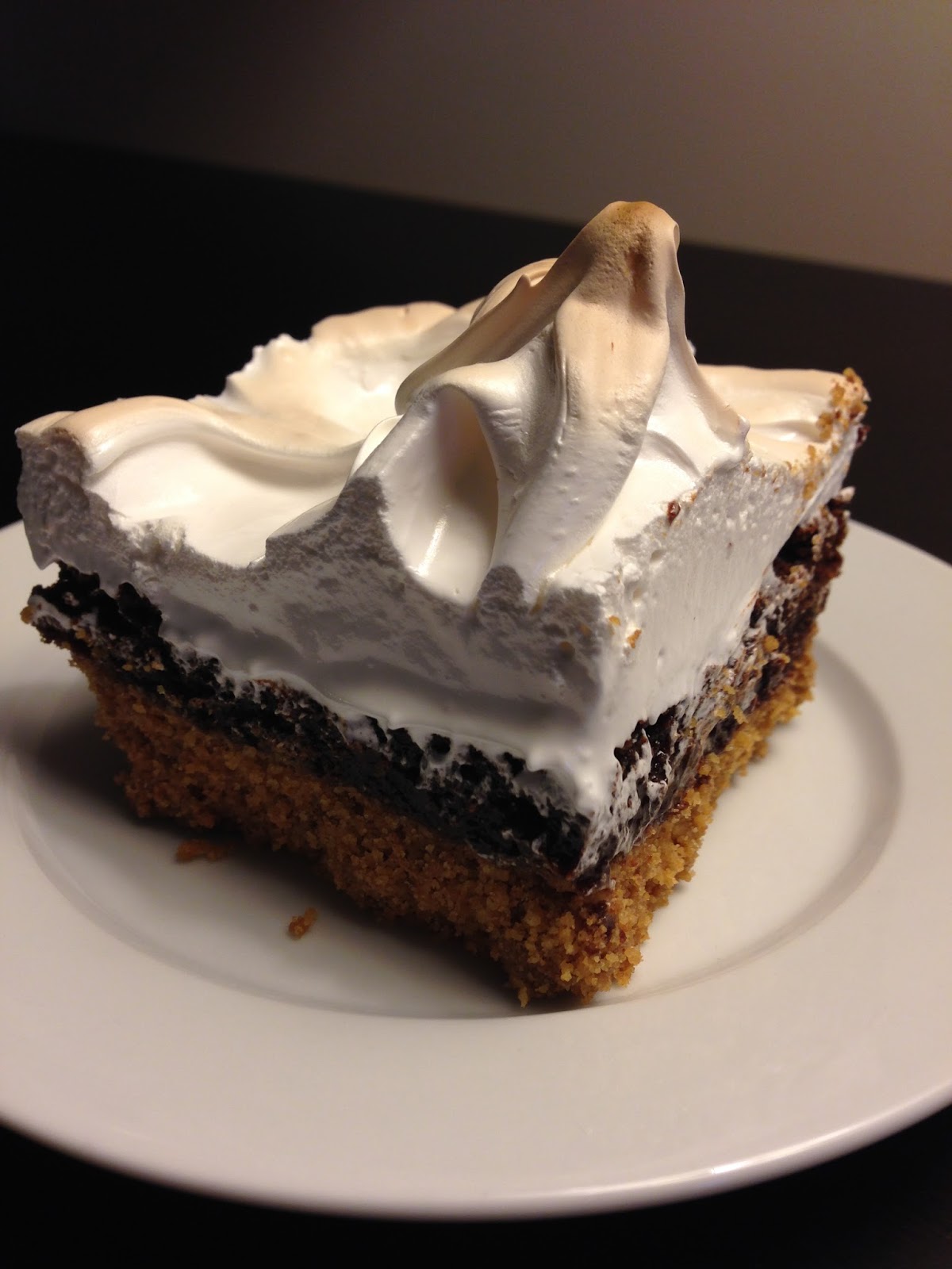 S'mores Bars with Marshmallow Meringue