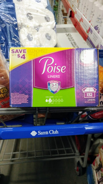 #ad Poise Liners hygiene essentials basket #FamilyCaregivingAtSC