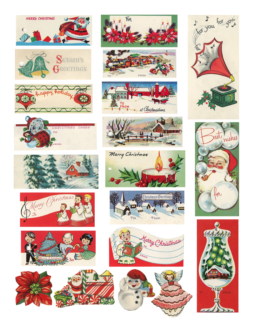 The Cheeky Seagull Free Printable Vintage Christmas Tags!!