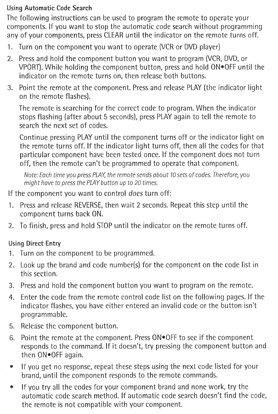 Rcr311w programming Rcr311w programming