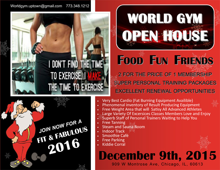 Uptown Update Holiday Open House At World Gym On Wednesday