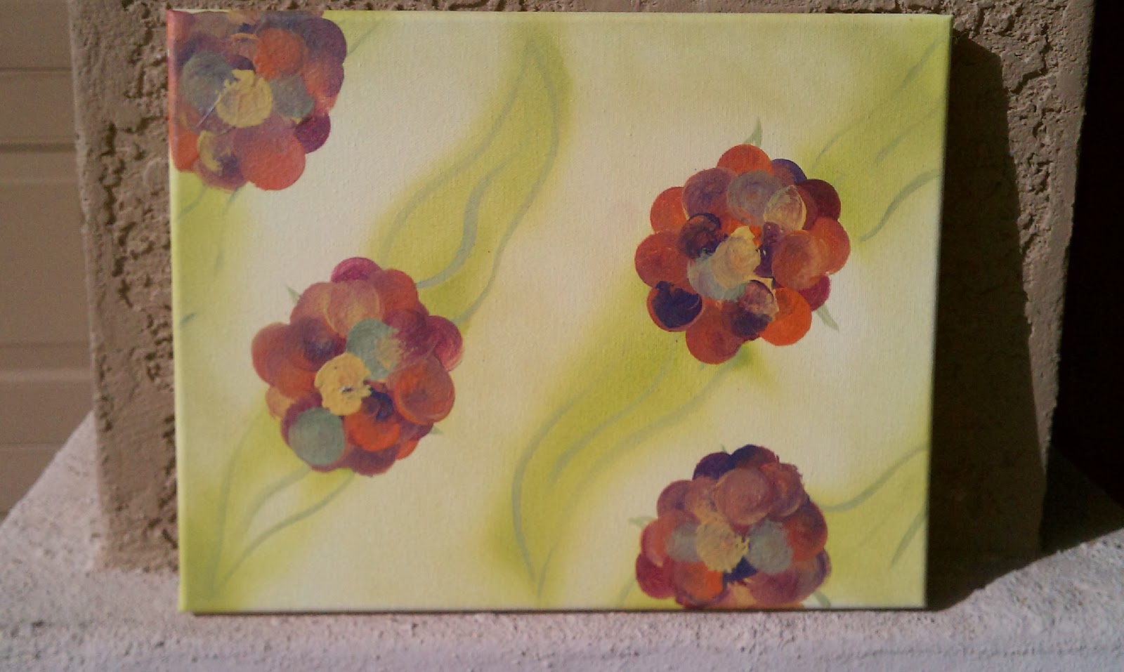 Design DNA Round Sponge Brush Canvas Art