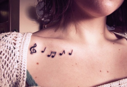 tatuagem música