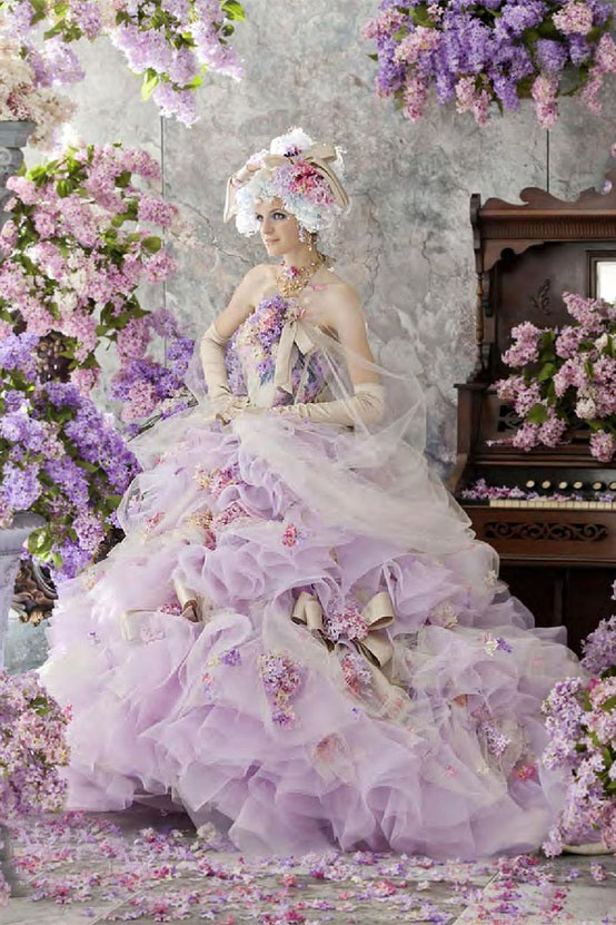 Devilinspired Rococo Clothing Elegant Rococostyle Palace Wedding Dresses
