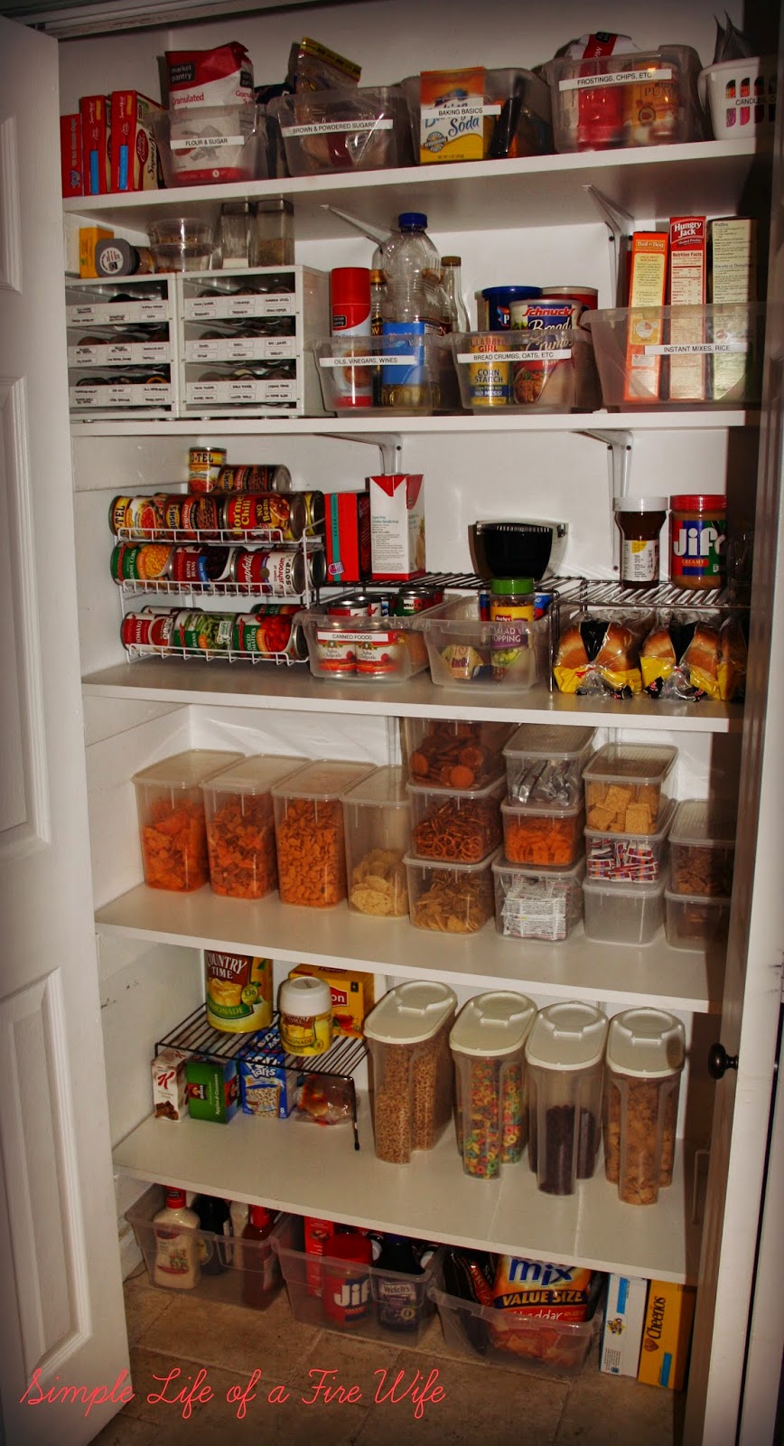 Simple Life of a Fire Wife: Pantry Organization