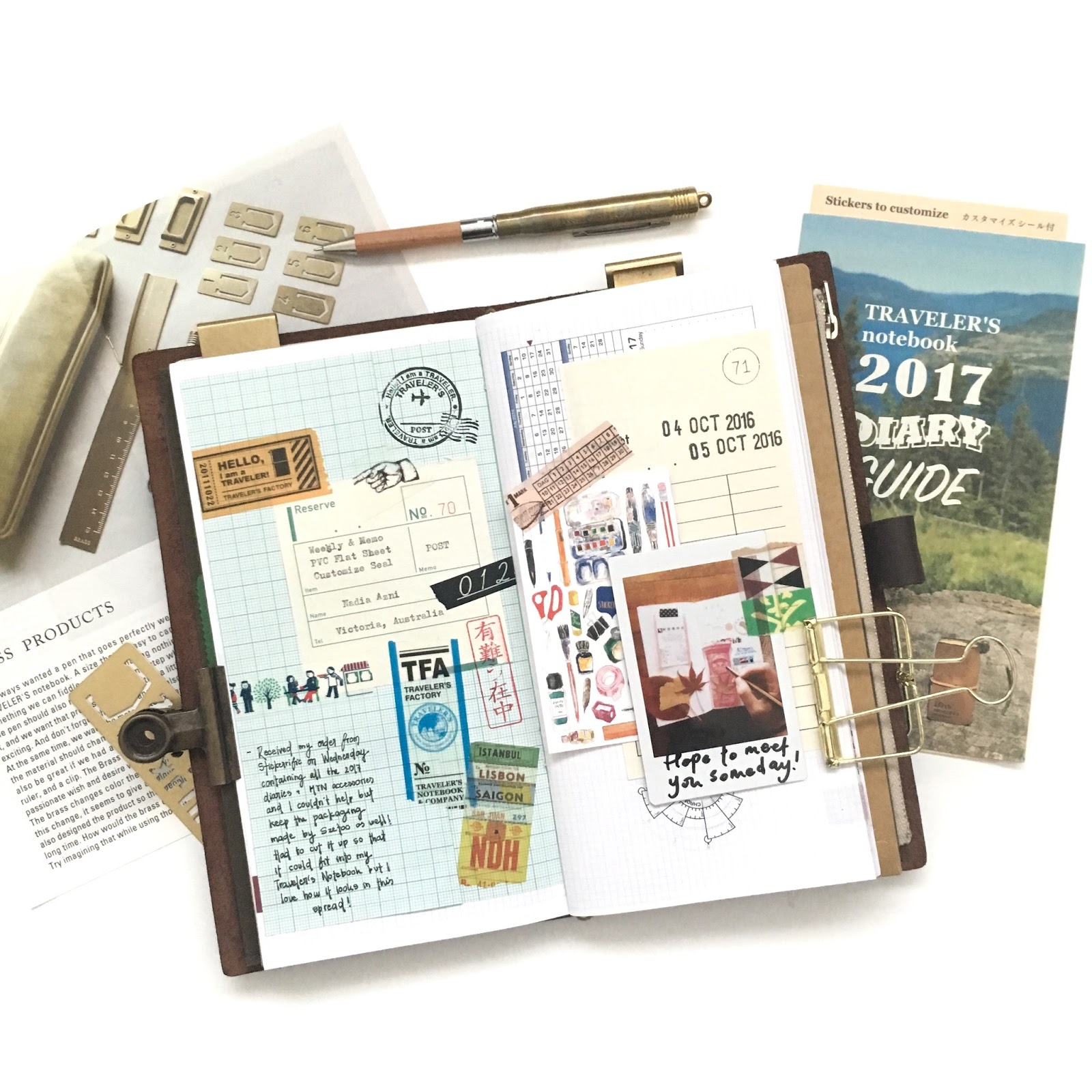 Letters in November MIDORI TRAVELER'S NOTEBOOK UPDATE
