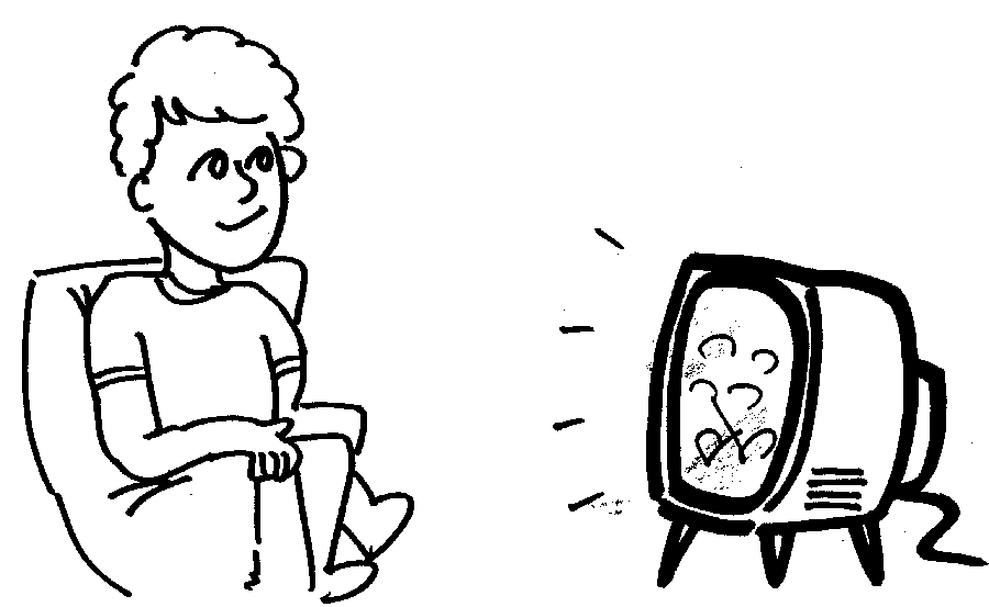 clipart watching television - photo #48