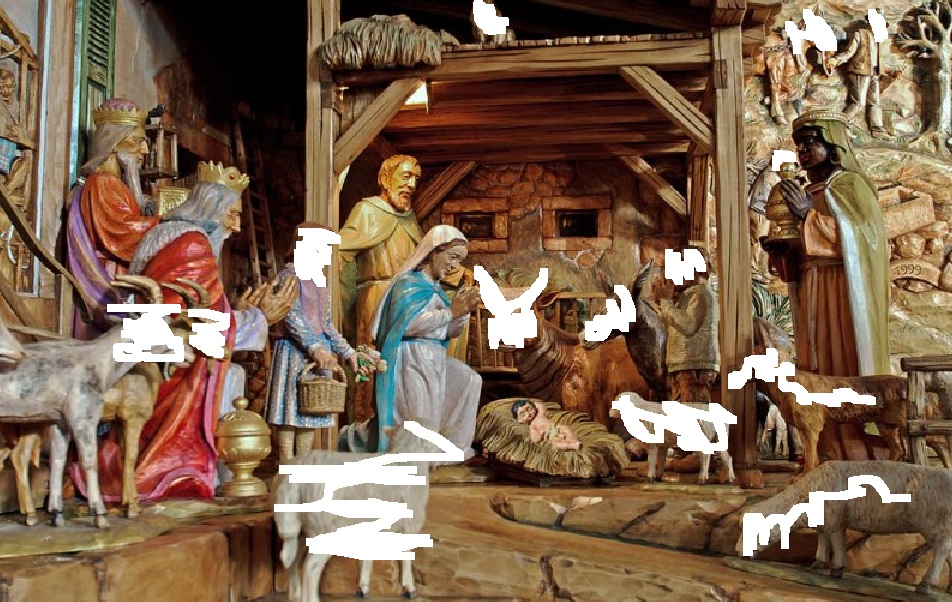 T C C Pope Benedict's PC Creche / Nativity Scene