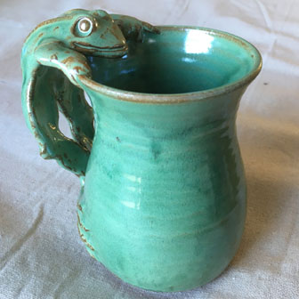 Stoneware Frog Mug