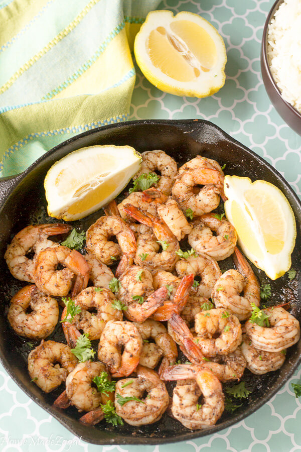 Easy Stove Top Jerk Shrimp