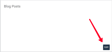 blog post widget ke edit button par click karen blog post widget ko edit karke number of post setting kare