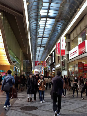 Shinsaibashi Shopping Street in Osaka Japan