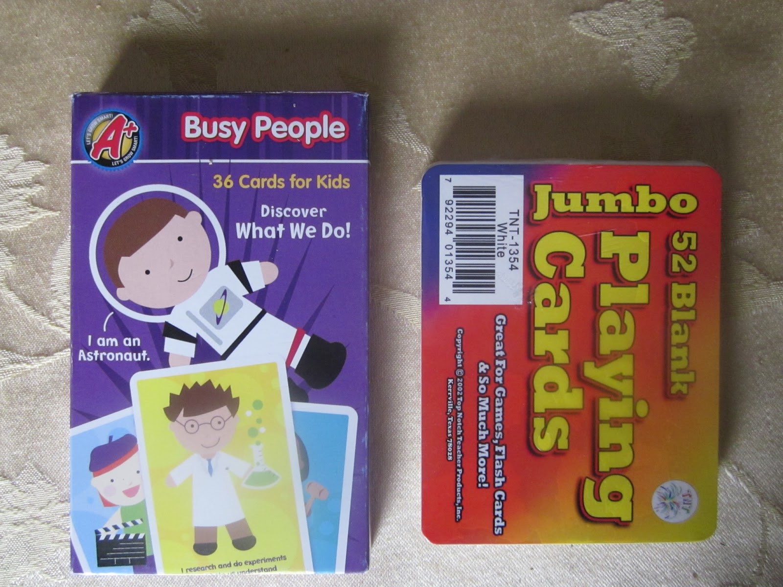 Weavings Making Matching Cards from Dollar Store Flashcards