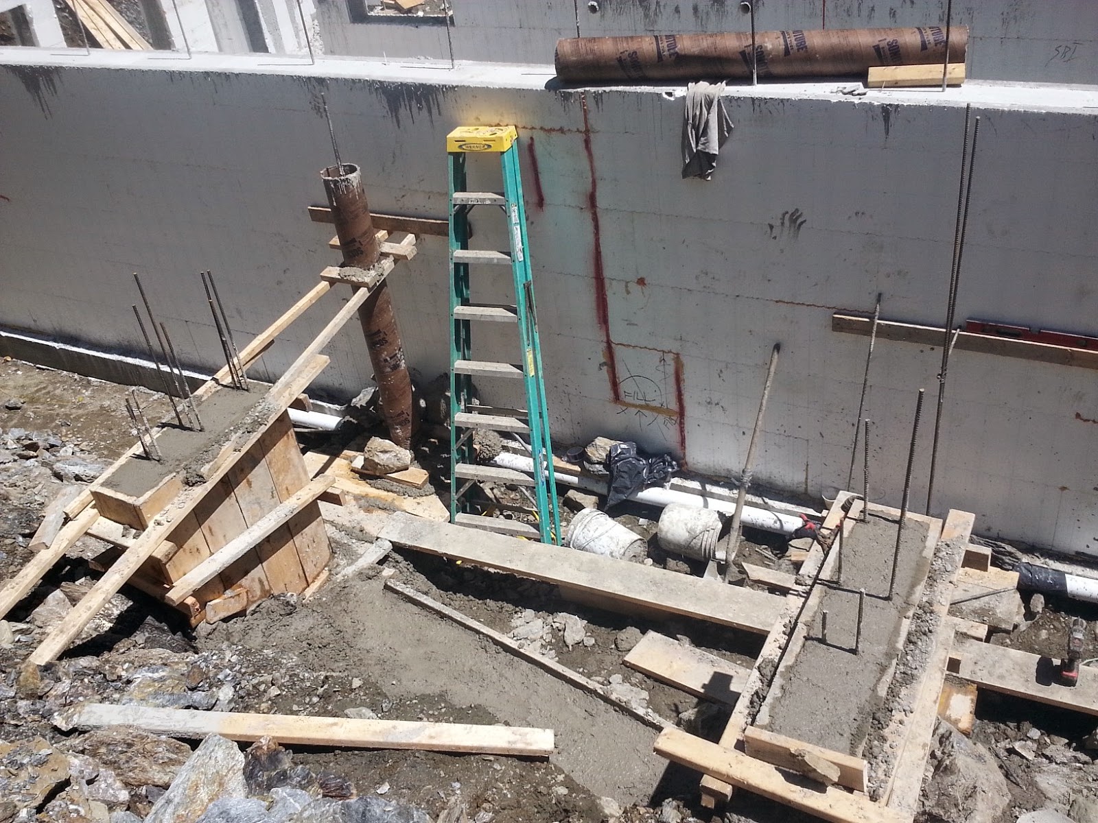 Home Run House Stem walls and insulated concrete forms