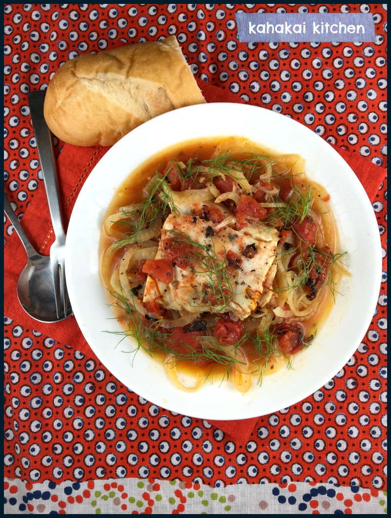 The bonus--it's a one-pan dish (just add rice or bread to sop up all the broth) that takes very little time and effort but looks fancy enough to serve ...